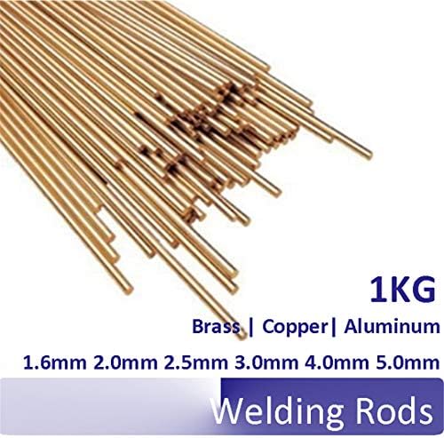 1KG Brass Red Copper Aluminum Electrode Welding Rod Diameter 1.6Mm 2.0Mm 2.5Mm 3.0Mm 4.0Mm 5.0Mm Brass 3.0mm