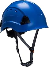Portwest PS63 Vented Safety Helmet Mens ABS Shell 6 Point Harness Y Strap Royal view 1
