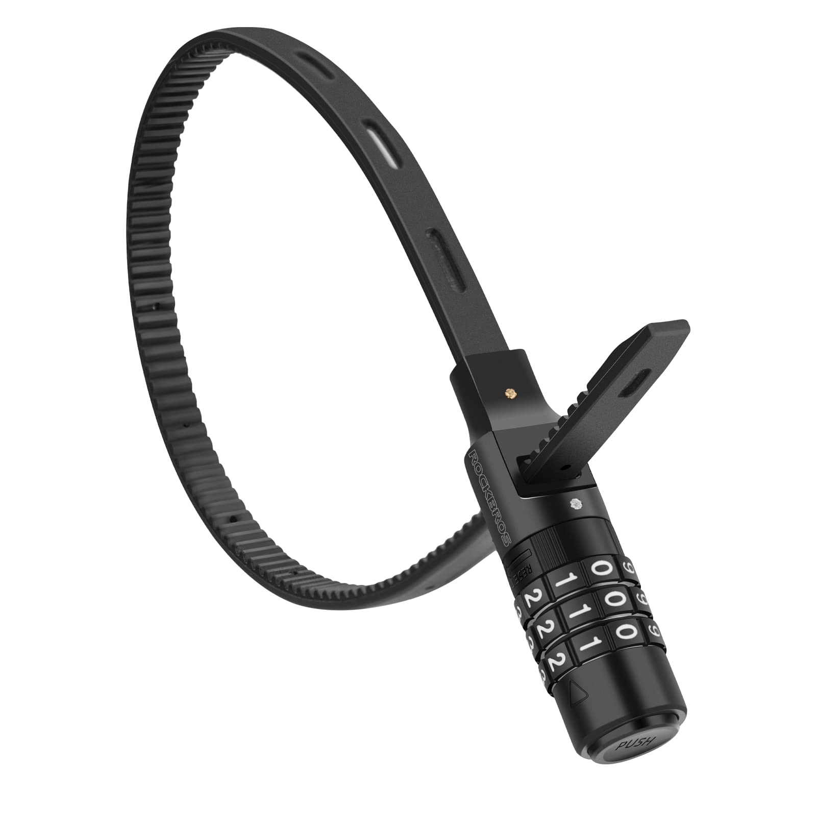 ROCKBROS Bike Lock Bicycle Combination Lock High Security Cycling Lock with 3 Digit Code Heavy Duty Cycle Locks for Bicycle Electric Scooter E-Bike Skateboard Helmet