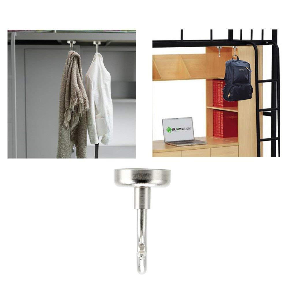 Potente Magnético ganchos, 8 unidades iRoundy Heavy Duty 20lb para colgar de neodimio para almacenamiento y organización