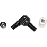 Schrader 25082 TPMS Service Pack - Black Angled Valve w/Nut &ndash; Fits 33900 90&deg; EZ-Sensor only - 4 Pack