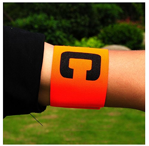 Ancefine Elastic Adult Youth Soccer Captain Armband,6-Pack (Orange) - Thumbnail 6