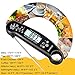 Digital Cooking Thermometer, Zamkol Meat Thermometer for Grilling Waterproof Function lnstant Read Thermometer with Calibration and Blacklight Function for Food, BBQ, Grill, Tea,Milk