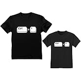 Tstars Copy and Paste Dad and Baby Shirts - Funny Matching Father Daughter Shirt for Son or Toddler Gift