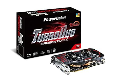 PowerColor R9 290 Radeon Grafikkarte NVIDIA (PCI-e, 4GB, GDDR5 Speicher, HDMI, 1 GPU, DVI, 512 bit)