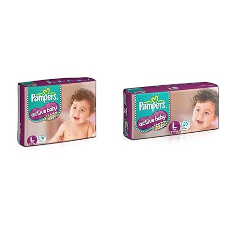 pampers active baby large 78