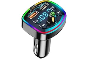 Car Cigarette Lighter PD 3.1A Fast Charging Bluetooth Receiver Lossless MP3 Player Car Music USB Converter with Digital Displ