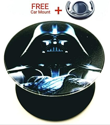 Waterproof Pop Out Phone Holder Stand Advaced Grip Socket Star War Characters by TXi (DARTH VADER)