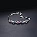 JewelryPalace Natural Quartz Adjustable Tennis Bracelet 7.5