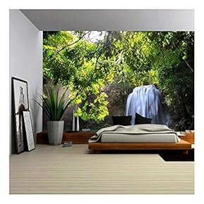 BRAND_NAMEDeep Forest Waterfall in Thailand Wall Decor