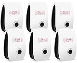 Yetta Ultrasonic Pest Repeller 6 Packs, Eletronic Pest Repellent Plug in - Insect Repellent - Mosquitoes, Mice, Ants, Roaches, Spiders, Bugs, Flies, Insects, Rodents-No Traps Poison & Sprayers