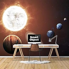 Wall Murals for Bedroom Great Universe Giant Planets Removable Wallpaper Peel and Stick Wall Stickers - 66x96 inches