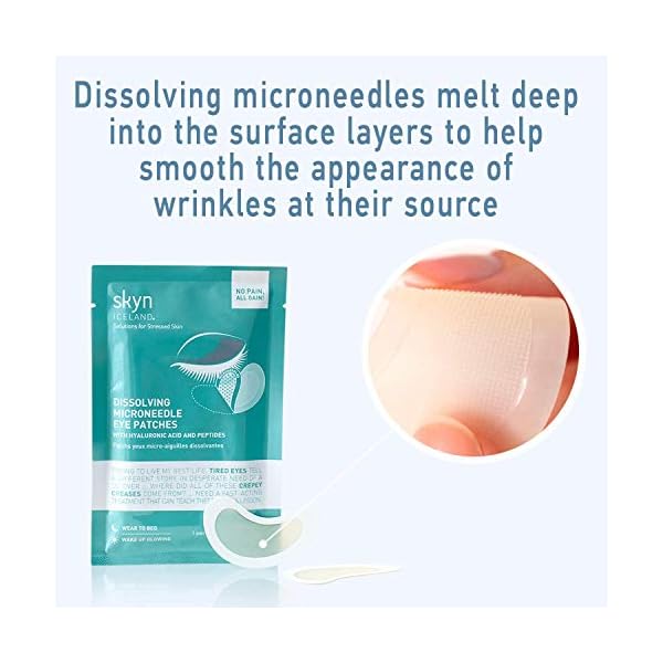 skyn ICELAND Dissolving Microneedle Eye Patches with Hyaluronic Acid & Peptides: to Hydrate, Firm and Smooth Fine Lines…