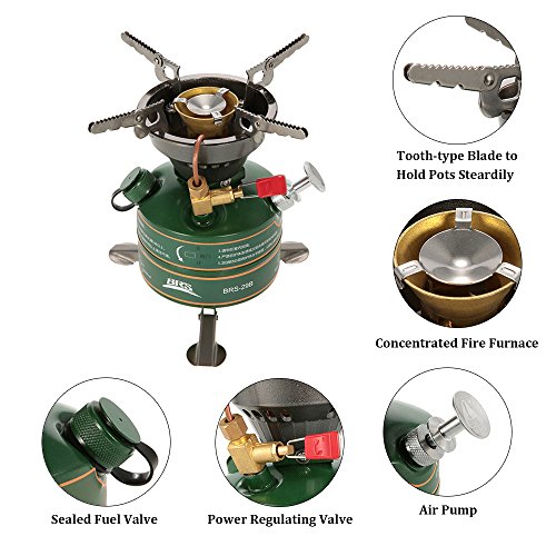 image for BRS BRS-29B Outdoor Camping Cooking Portable Oil Stove Non-Preheat Gas