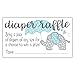 Blue Elephant Diaper Raffle Tickets (50 Count) - Boy Baby Shower Game