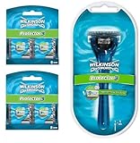 Wilkinson Sword Protector 3 Shaving Razor System Kit: 1 Handle w/ 17 Refill Blade Cartridges (Comparable to Schick Protector)