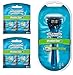 Wilkinson Sword Protector 3 Shaving Razor System Kit: 1 Handle w/ 17 Refill Blade Cartridges (Comparable to Schick Protector)
