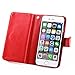 Joopapa iPhone 6 Plus Case, Luxury Fashion Pu Leather Magnet Wallet Credit Card Holder Flip Case Cover with Built-in 9 Card Slots for iPhone 6 Plus 5.5