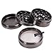 ETvalley 4 Pieces 2.5 Inch Tobacco Spice Herb Grinder, Black Grey