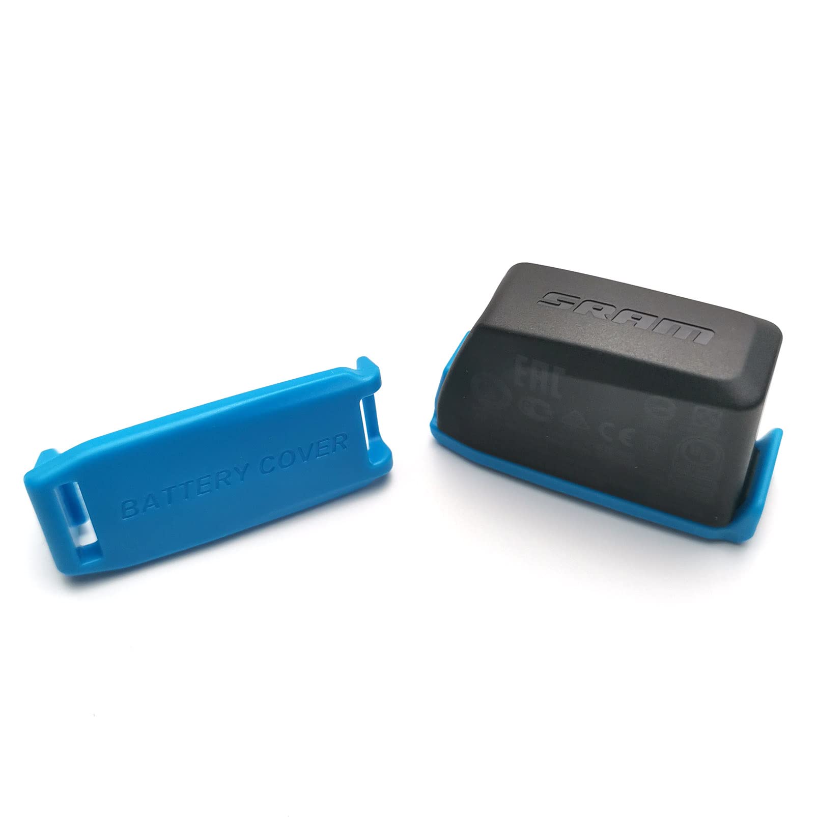 Battery Protection Cover for SRAM AXS/eTap Battery（4 PCS, 2 pcs * Blue + 2 pcs * Red. You can Use a Blue Cover for a Low Battery, and a Red Cover for a Fully Charged Battery.