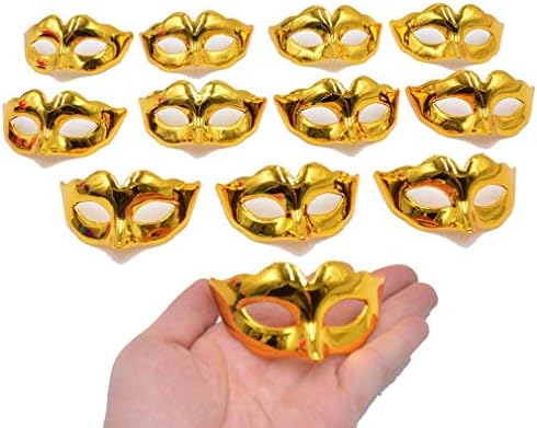 Mini Masquerade Mask Party Decoration - Yiseng 10pcs Set Supper Small Masks Mardi Gras Halloween Party Decor Novelty Gifts
