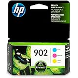 HP 902 Cyan, Magenta & Yellow Original Ink Cartridges, 3 Cartridges (T6L86AN, T6L90AN, T6L94AN) for HP OfficeJet 6958 6962 HP OfficeJet Pro 6968 6954 6975 6978