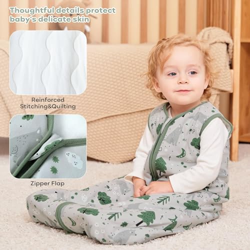 Yoofoss Baby Sleep Sack 1218 Months, TOG 2.5 Baby Wearable Blanket
