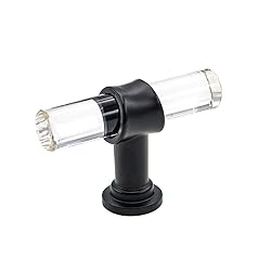 Peaha 25 Pack Glass Cabinet Knobs Black Cabinet
