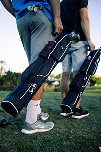 Sunday-Golf-Lightweight-Sunday-Golf-Bag-with-Strap-and-Stand--Easy-to-Carry-and-Durable-Pitch-n-Putt-Golf-Bag--Golf-Stand-Bag-for-The-Driving-Range-Par-3-and-Executive-Courses--315-inches-Tall