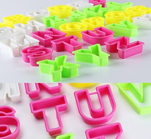 ilauke 26 Grandes Découpoirs Alphabet Emporte-Pièces Multicolores en Plastique pour Gâteau Fondant Biscuit Cookie Pâtisserie - Cuisine A Vivre ilauke 26 Grandes Découpoirs Alphabet Emporte-Pièces Multicolores en Plastique pour Gâteau Fondant Biscuit Cookie Pâtisserie