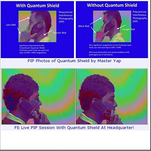 Tvoip Quantum Shield Sticker Mobile Phone Sticker for All Mobile Phones iPad iPod MacBook Computer Laptop Anti Radiation Protection from EMF Fusion Excel Anti-Radiation-Qty 6Pcs (Gold) - Thumbnail 5