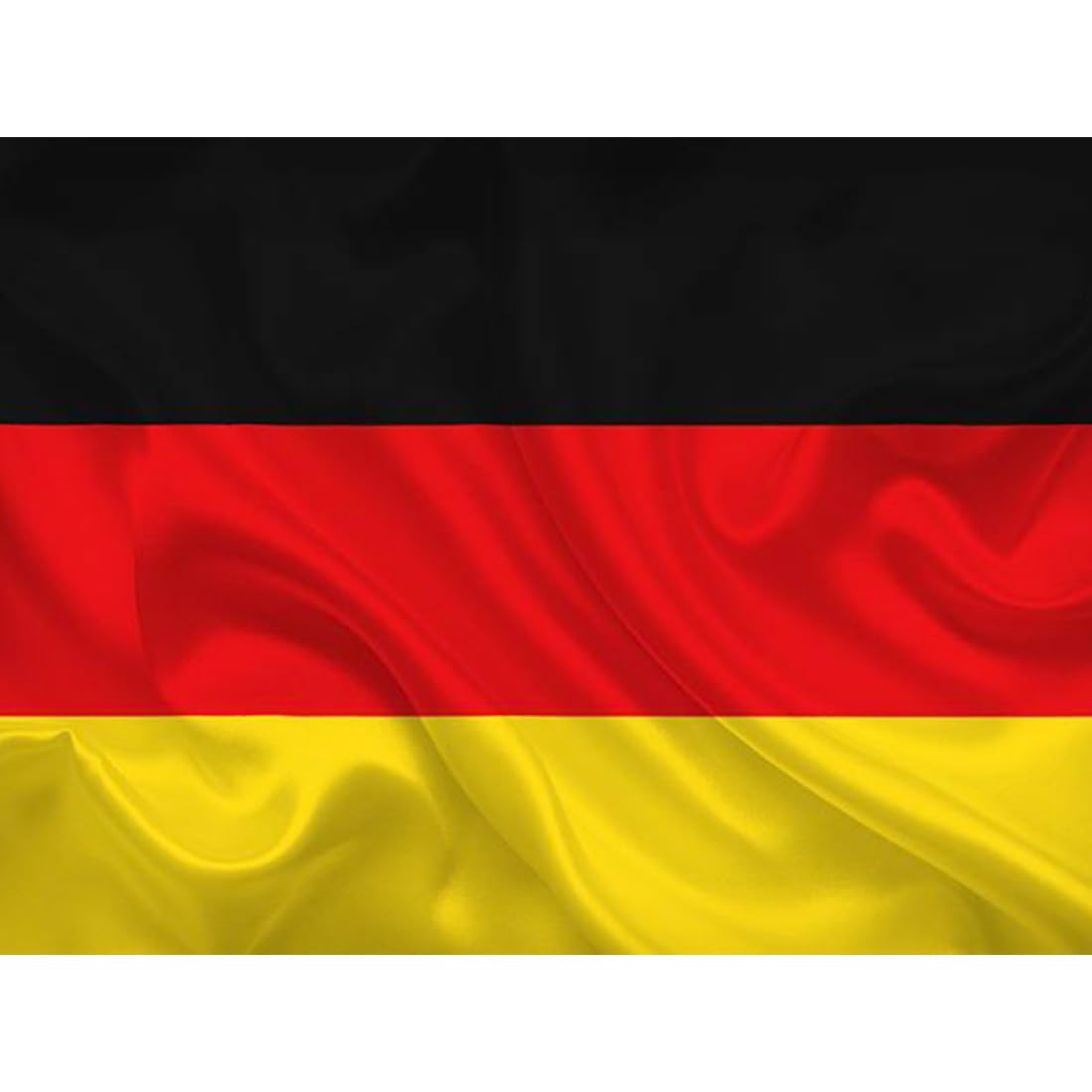 Germany Flag, Flag 90 cm x 150 cm, Large Flag with Pole Loop and Cords to Hold, Lightweight Flag, Flag for Sports, Football, Events, Buildings, (Germany)