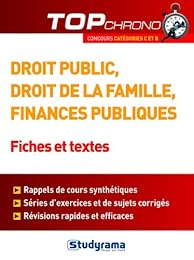 Droit public, droit de la famille, finances publiques