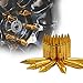 Xprite Gold Aluminum Mounted 90mm Spike Extended Nut Refit Wheel Lug Nuts/Tire Screw M12x1.5