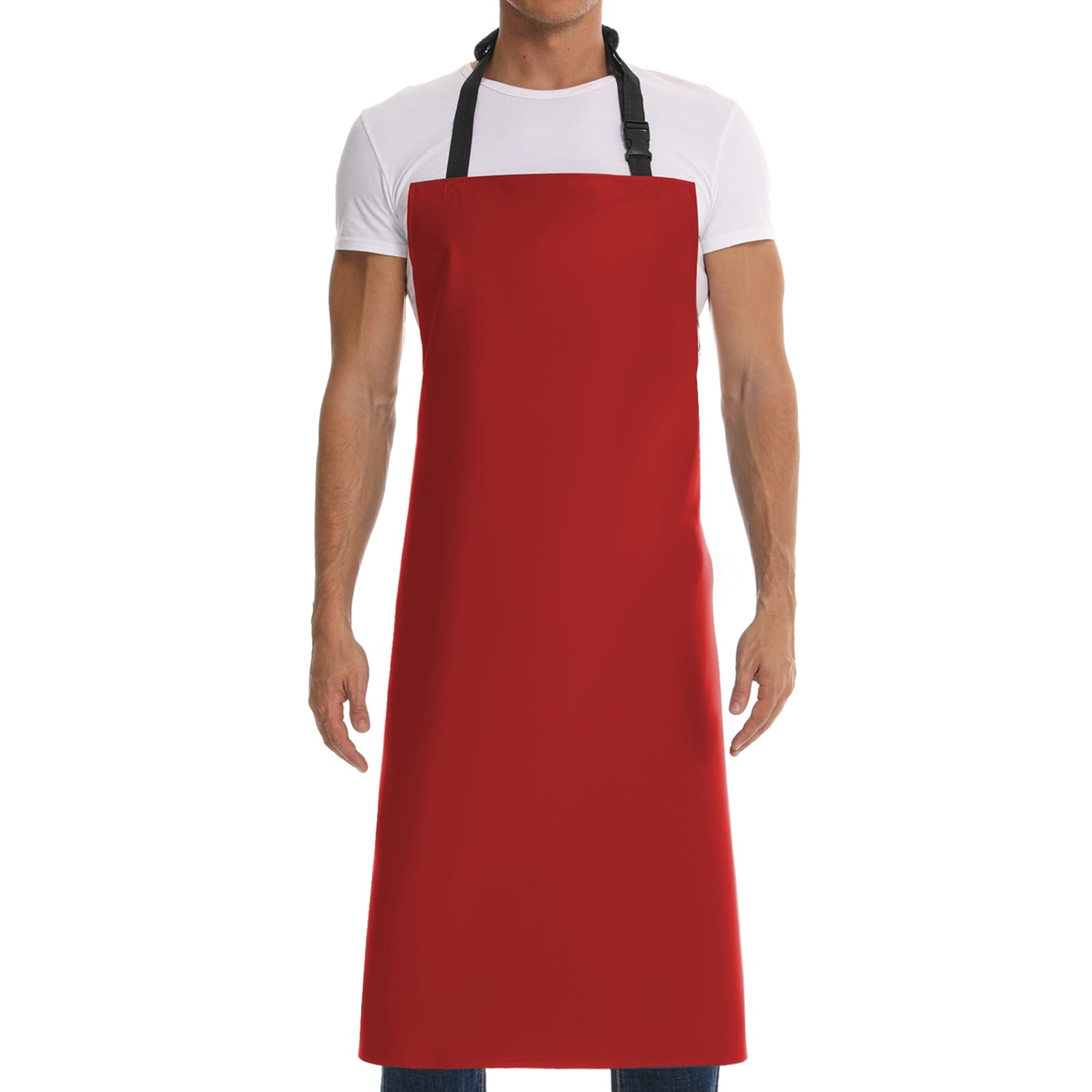 Photo 1 of Homsolver Heavy Duty Vinyl Waterproof Apron for Unisex Adult, Ultra Lightweight, Chemical Resistant Industrial Work Apron