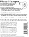 Flatirons Disc - Invisible English Disc - Adhesive Plate Hanger, 4 inch (Pack of 6)