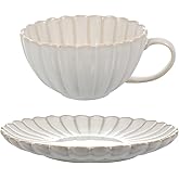 BESTOYARD 1 Set Ceramic Cup and Saucer Set White Mug European Style Ceramics, 16X16X2.5CM, GJ31DT32U4UY5184