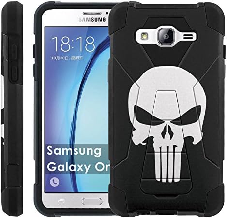[HEROES 16] [Advance] Dual Layer Shockproof Rugged Hybrid Armor Bumper Protection [Built-in Kickstand] for Samsung Galaxy ON5 (Tmobile, Metro Pcs)