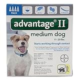Advantage II for Dogs 11-20 lbs - (4 month supply)