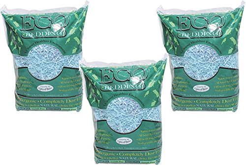 (3 Pack) Fibercore Eco Bedding for Small Pet, Blue - 1.5 Pound each