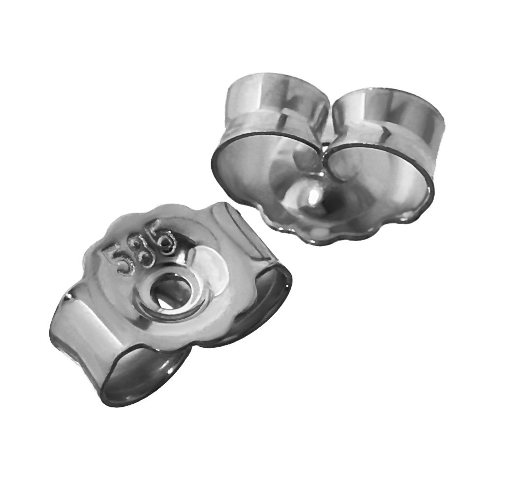 NKlaus 1 pair gold alloy gold 5,2mm hole: 0,8mm stud for earrings studs earrings studs pousettes ear nut butterfly butterfly clasp 4823