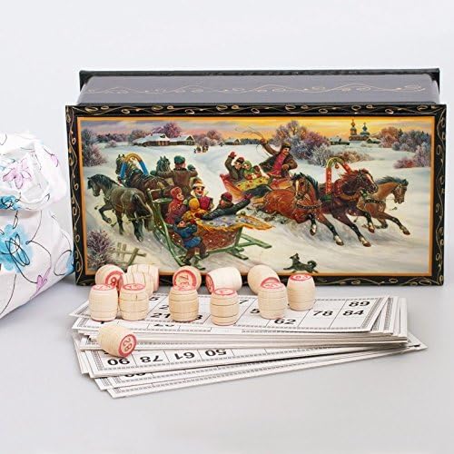 Russian Bingo (Russian Lotto) 'Winter Troika' by Narodnye Promysly