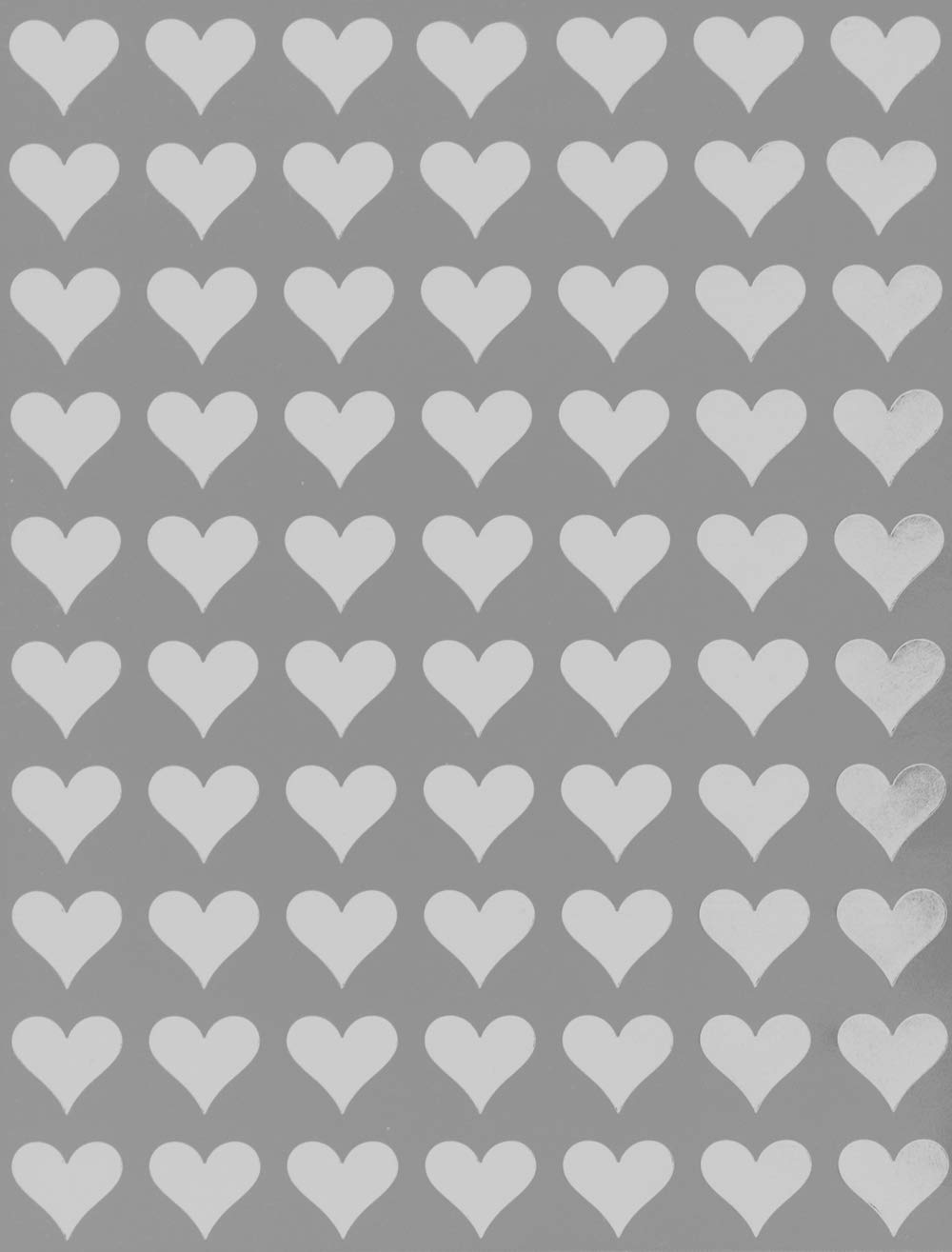 Royal Green 13MM (1.3CM) White Hearts Sticker Envelope Seals Love Decorative Crafting and Scrapbooking Labels 1050 Pack