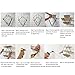 cheerfullus Iron Wall Shelves Brackets Art Wooden Wall Bookshelf Metal Wall Rack with Vintage Wood Storage Holder - Diamond
