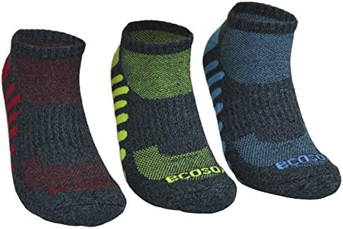 Ecosox Bamboo Viscose 2 Pairs Low Profile No Show Casual Socks Large 10-13 Unisex