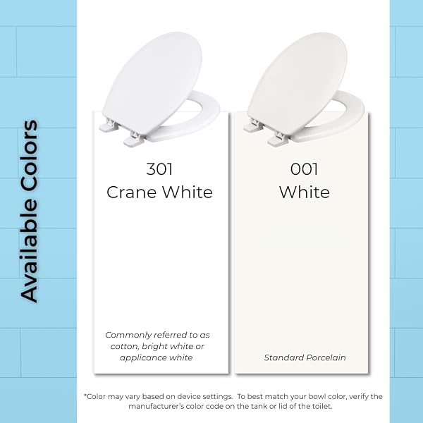 CENTOCO ELONGATED TOILET SEAT, HEAVY-DUTY WOOD CORE WITH PLASTIC SCRATCH-RESISTANT FINISH, SOFT CLOSE, MADE IN THE USA, 900SC-001, WHITE