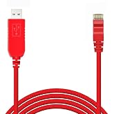 Feanteek USB to RJ45 Skywatcher Cable and Orion Mount EQMOD ASCOM GOTO Equatorial Mount Data Cable for HEQ5pro AZEQ5 AZEQ6 EQ6-R Telescope(6FT/1.8M)