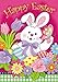 Happy Easter Bunny Garden Flag Decorated Eggs Tulips 12.5