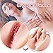 Pocket Pussy Male Masturbator with Lifelike Labia,Fondlove 3D Realistic Vaginal and Anal 8.3 inch Canal Stroker Large Masturbators Sleeve Sex Toy for Men Masturbation