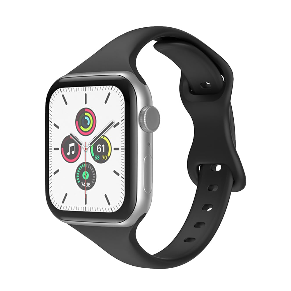 Coholl Watch Strap Compatible with Apple Watch 38mm 40mm 41mm 42mm 44mm 45mm 49mm for Women Men,Silicone Waterproof Replacement Wristbands for iWatch Series 8 7 6 5 4 3 2 1 SE